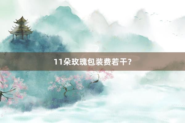 11朵玫瑰包装费若干？