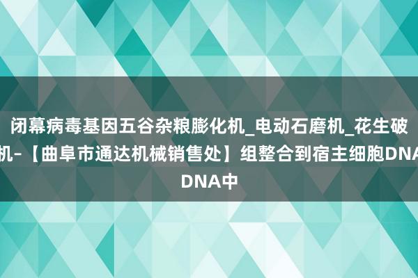 闭幕病毒基因五谷杂粮膨化机_电动石磨机_花生破碎机–【曲阜市通达机械销售处】组整合到宿主细胞DNA中